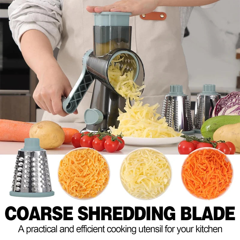 3-in-1 Cheese grater and vegetable slicer