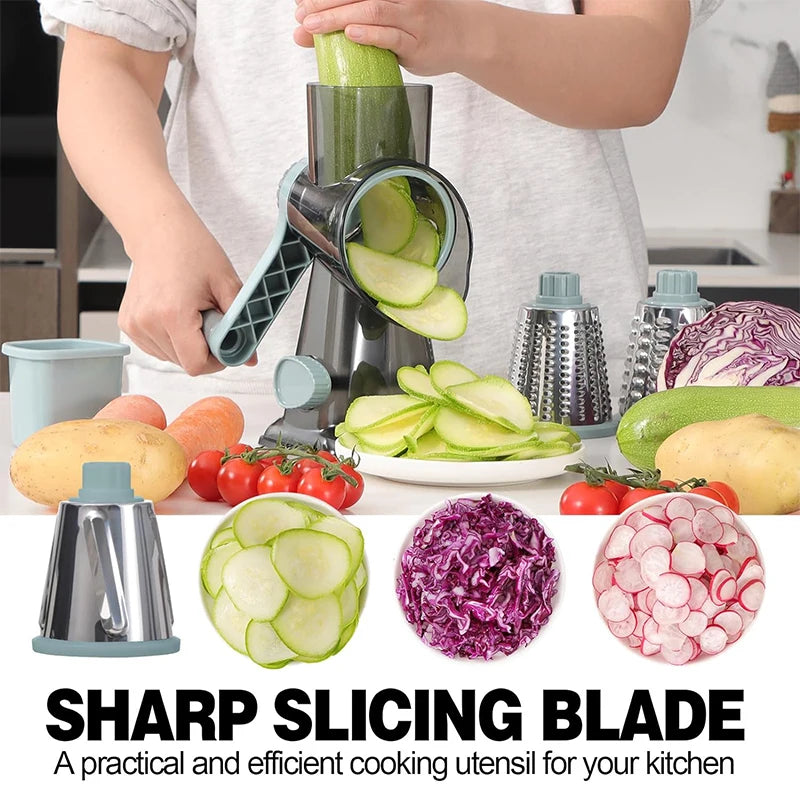 3-in-1 Cheese grater and vegetable slicer