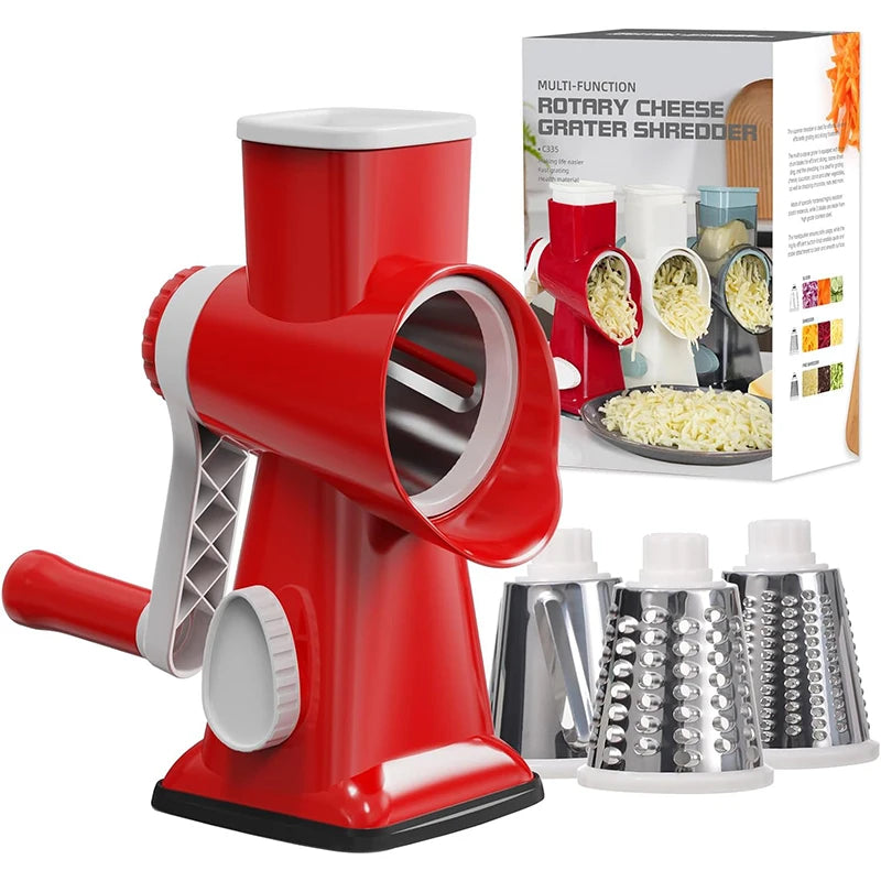 3-in-1 Cheese grater and vegetable slicer