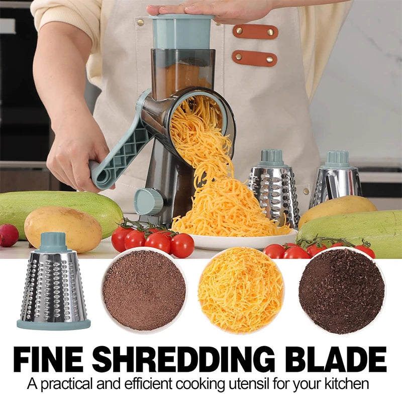 3-in-1 Cheese grater and vegetable slicer